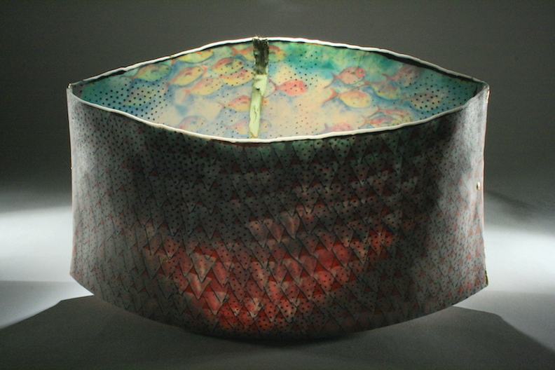 Curtis Benzle, "Ascending Scale," porcelain, 12x7x3.5 in, $3400