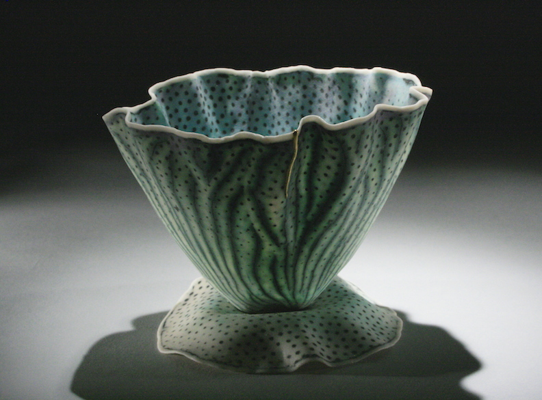 Curtis Benzle, "Floral 9," porcelain, 4x4.5x4.5 in, $450