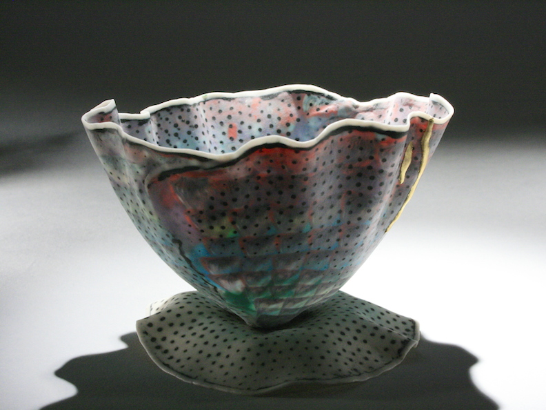 Curtis Benzle, "Floral 2," porcelain, 4x4.5x4.5 in, $450