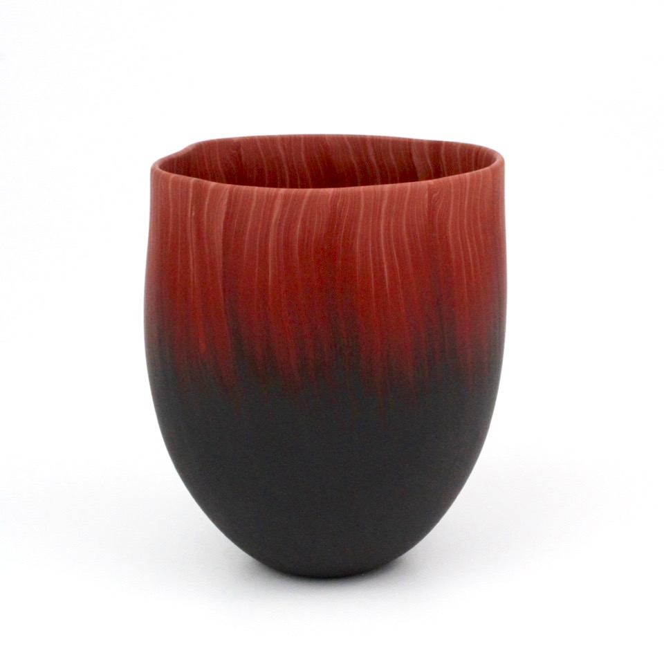 Thomas Hoadley, "Bowl 1098," colored porcelain, 5.75x4.75x4.75 in, SOLD