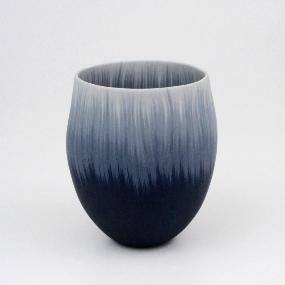 Thomas Hoadley, "Bowl 1102," colored porcelain, 5.25x5x4.25 in, $1100