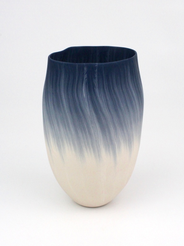 Thomas Hoadley, "Bowl 1107," colored porcelain, 8.75x5.25x5 in, $1800