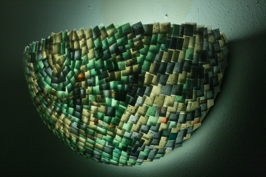 Curtis Benzle, "Sconce," porcelain, 7x11x5 in, $900