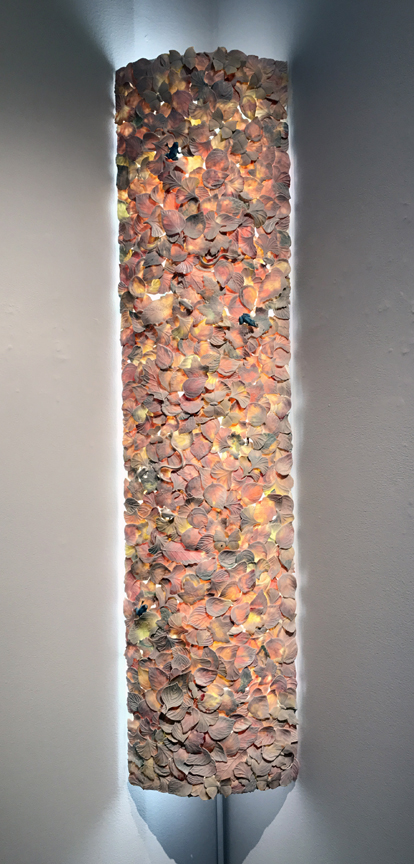 Curtis Benzle, "Autumnal Glow," porcelain, 54x13x8 in, $12500