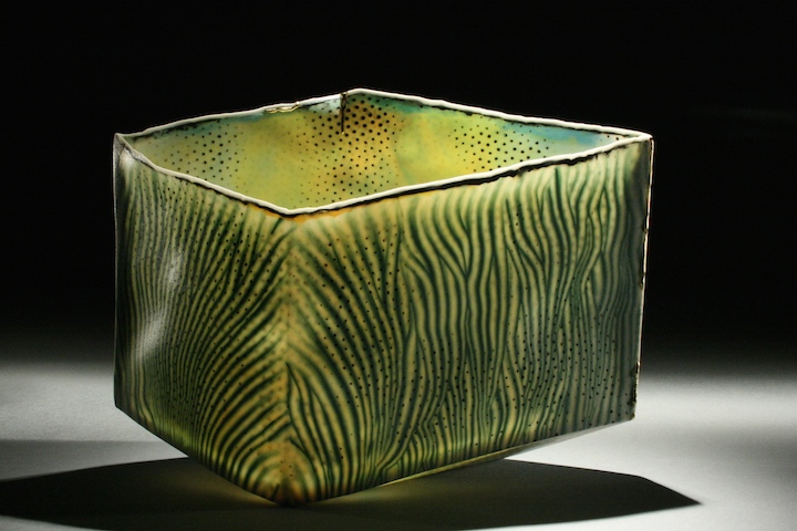 Curtis Benzle, "Selva," porcelain, 6.5x9x4.5 in, SOLD