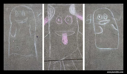 Sidewalk ghosts -- by Joe Reifer