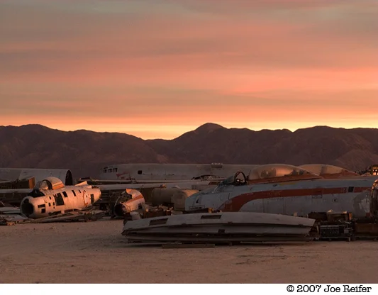 Boneyard Sunset -- by Joe Reifer