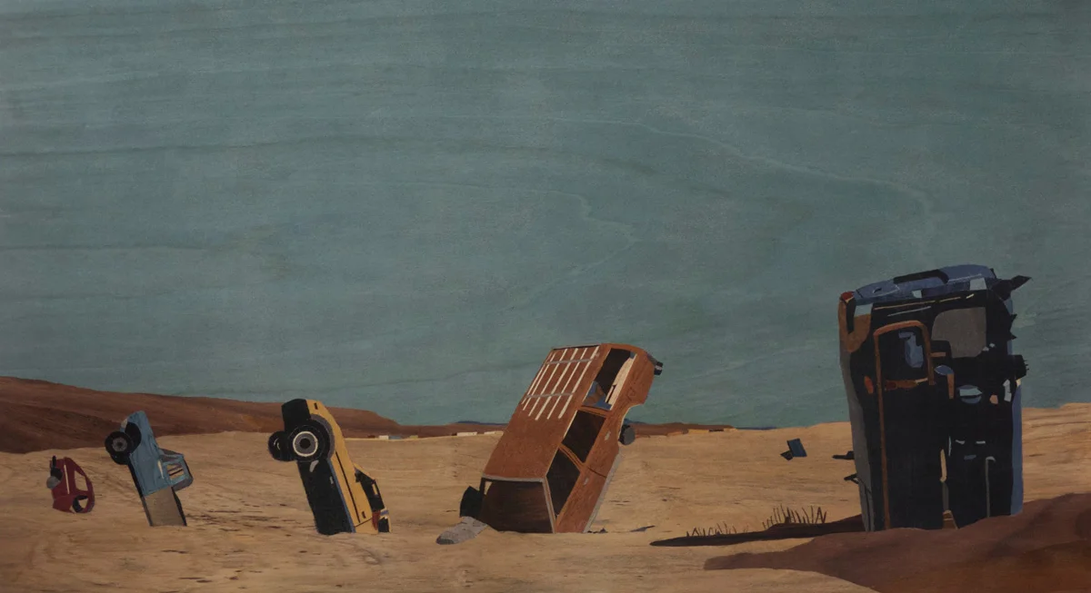 Car Forest marquetry by Ian Smith