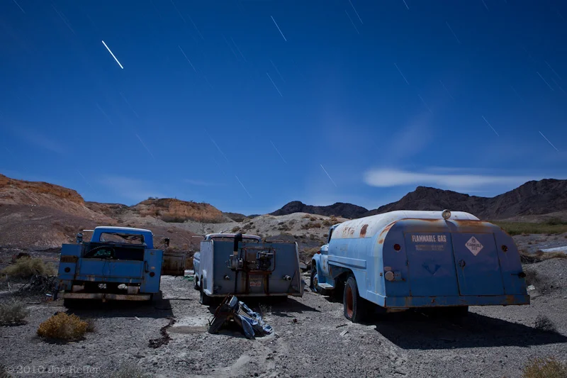 Shoshone truck yard -- by Joe Reifer