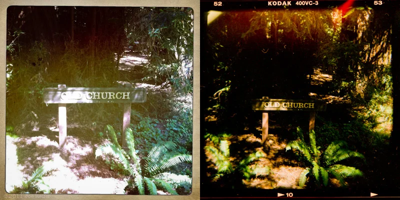 Holga vs Hipstamatic: Old Church -- by Joe Reifer