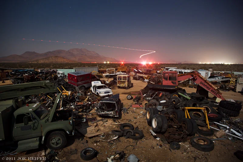 Mojave Desert car accident airlift -- by Joe Reifer