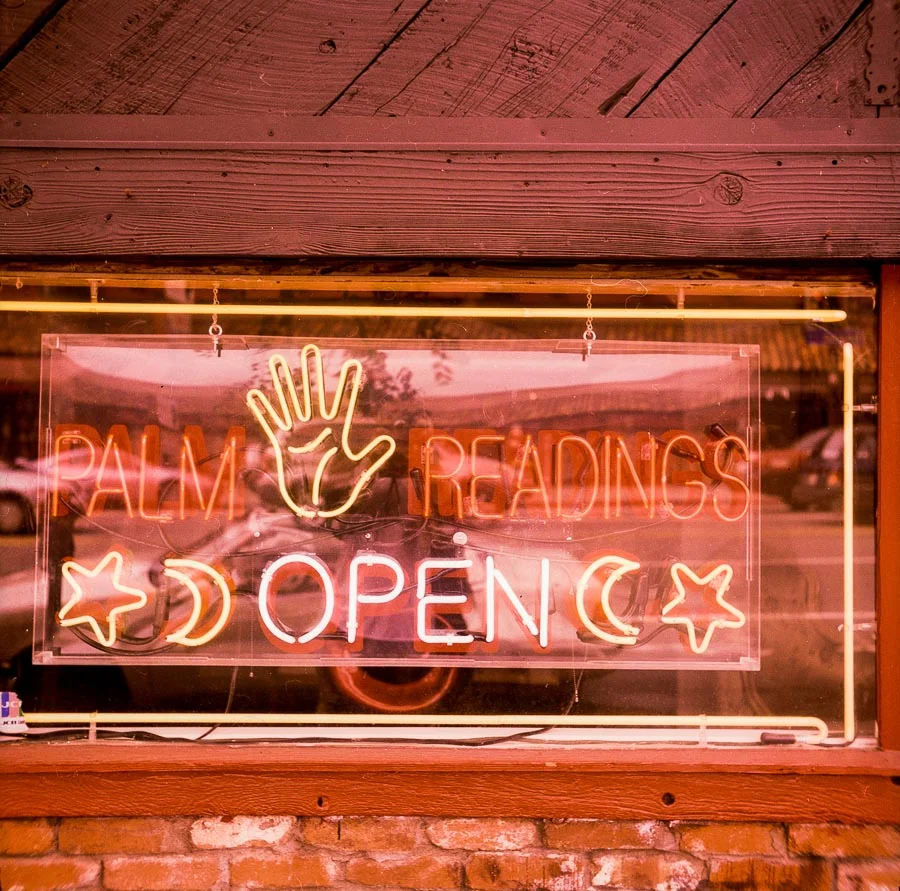 Palm Readings Open -- by Joe Reifer