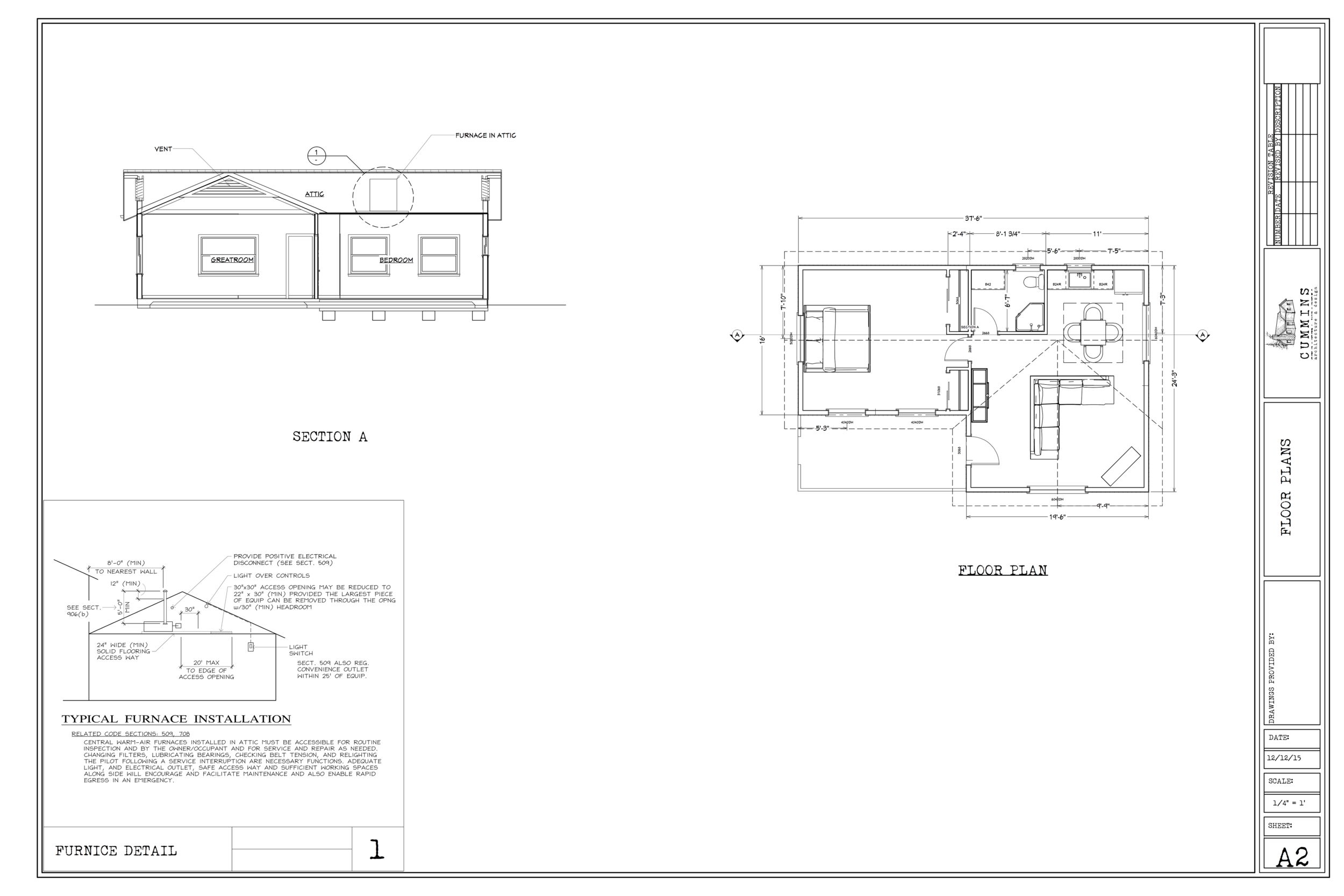 FLOOR PLAN & SECTION