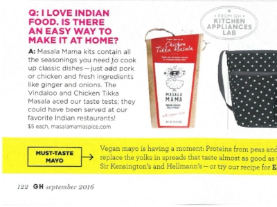 Masala Mama featured in Good Housekeeping magazine