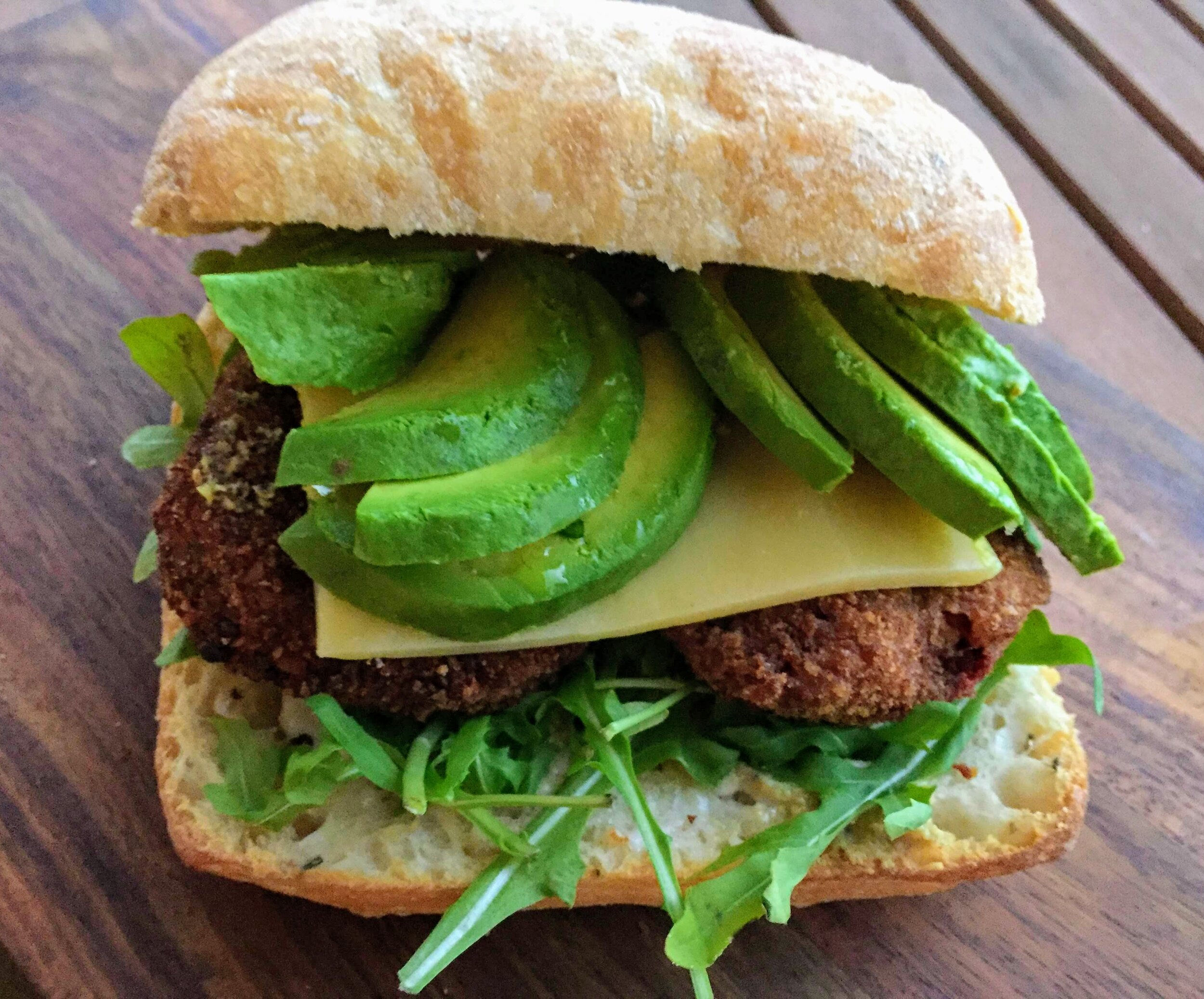 Cook with Masala Mama - Beet Chop Burger and Ribboned Zucchini Salad