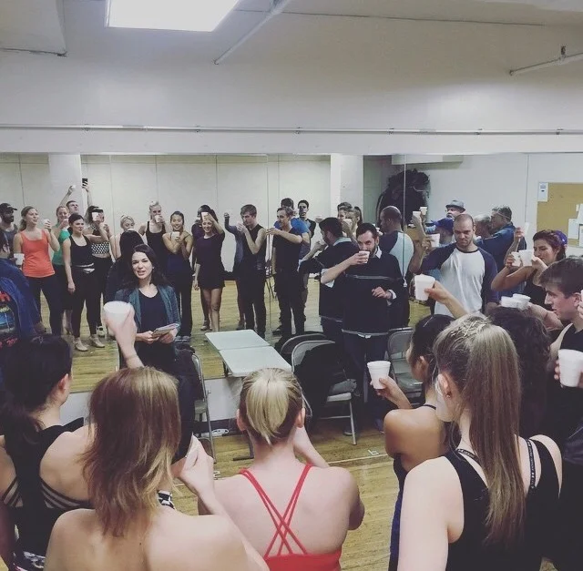 Cast emergen-c toast before our first run together. Healthy, happy tour! Cheers!