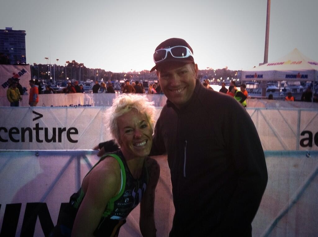 WOW! first thing- check out that hair! fyi I'm trying to grow it out so I'm in that horrible middle phase of growing...I've been wearing a lot of hats lately:) ANYWAYS, here I am with Cliff right before the swim! haha. Thanks Cliff!