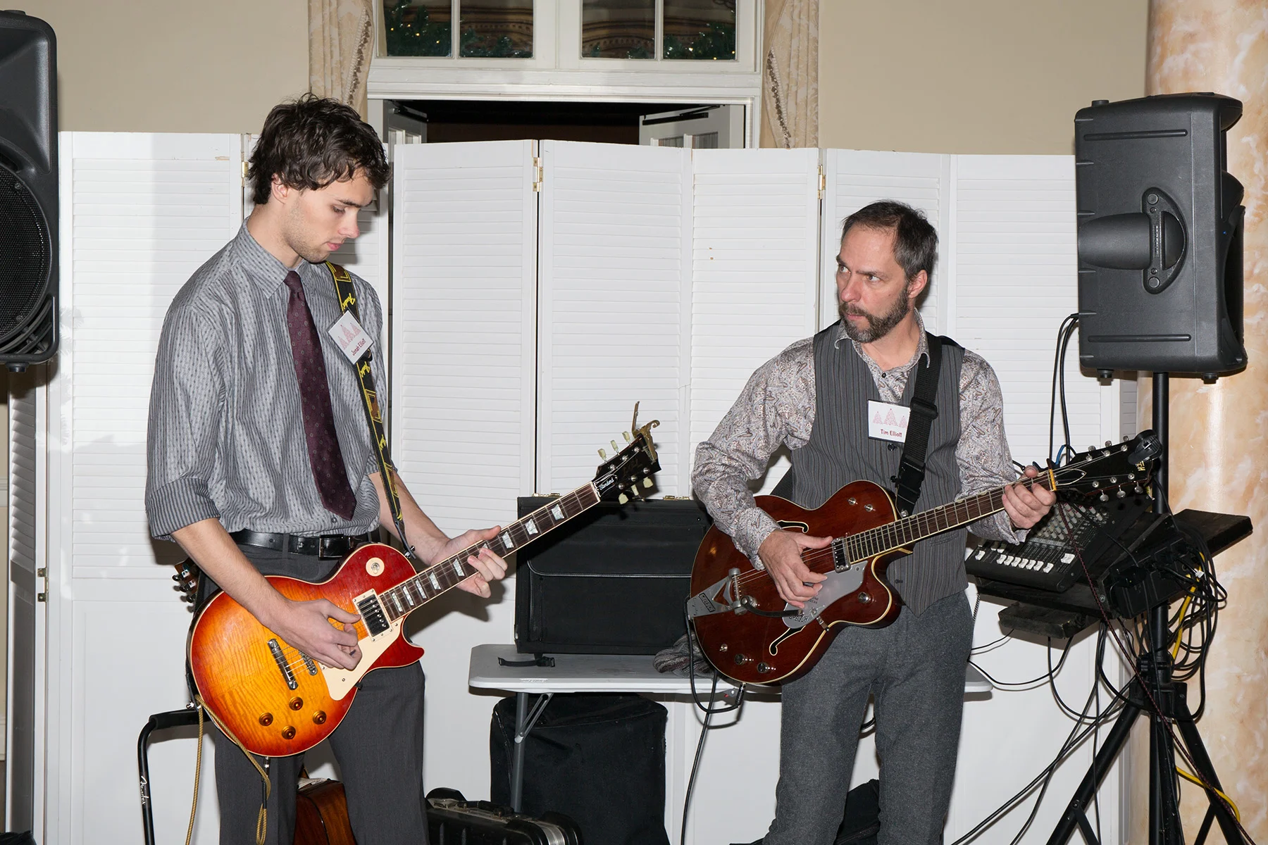 Musical entertainment by Tim and Jonah.