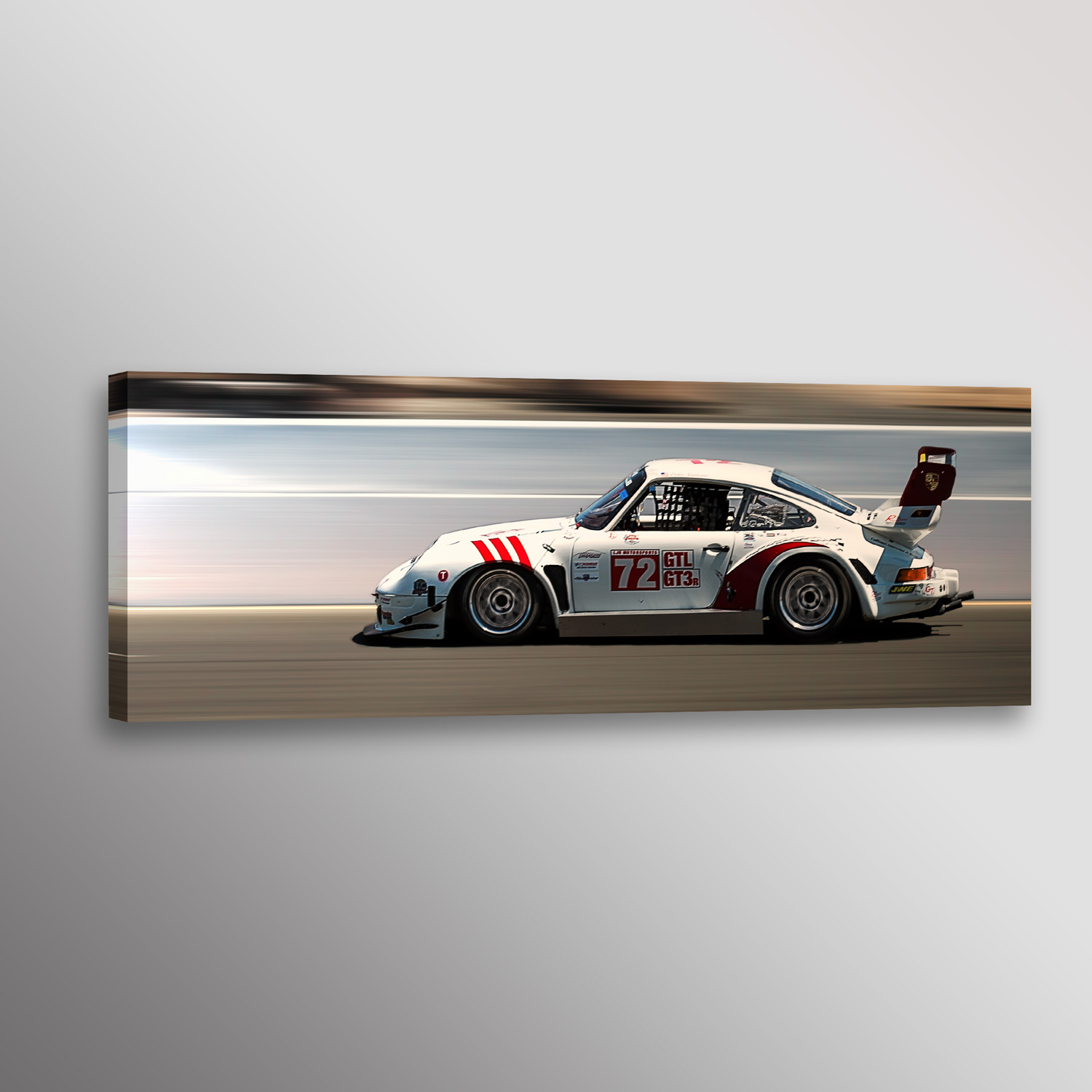 Vintage Historic Porsche GTL GT3 Racecar Car Photo Automotive Wall Art