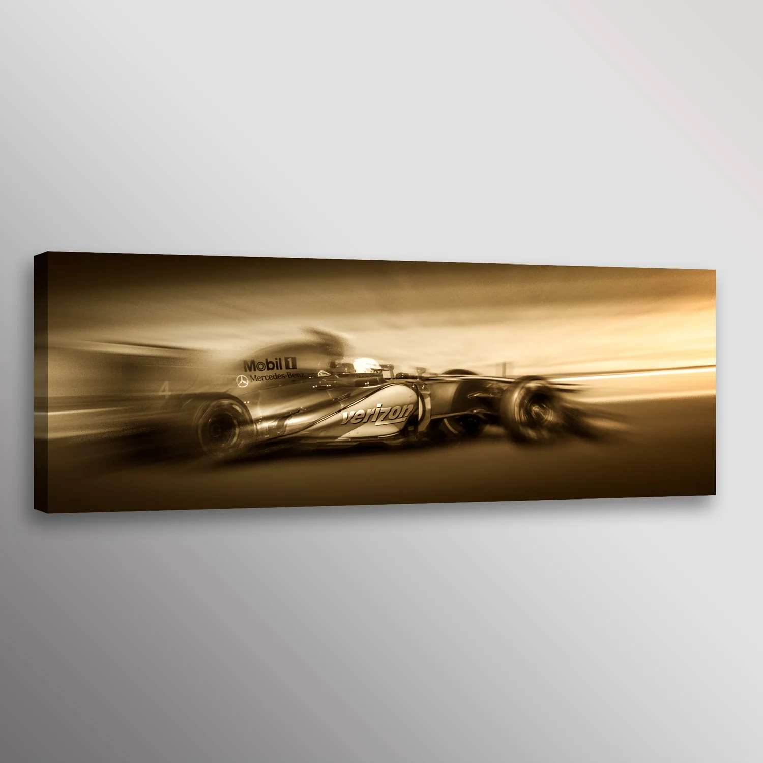 Lewis Hamilton Formula 1 McLaren Racecar Car Photo Wall Art Canvas Print