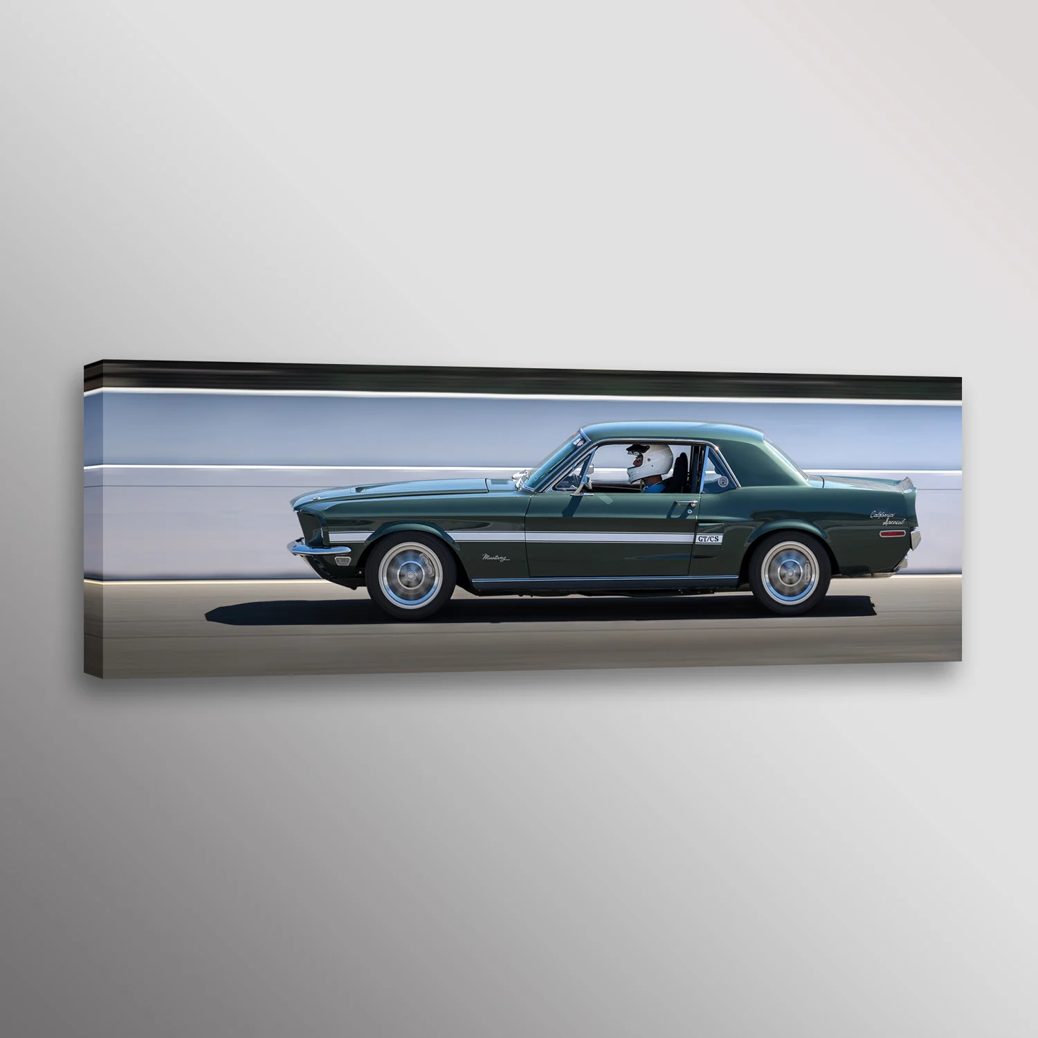 1968 California Special Ford Mustang Car Photo Wall Art Canvas Print