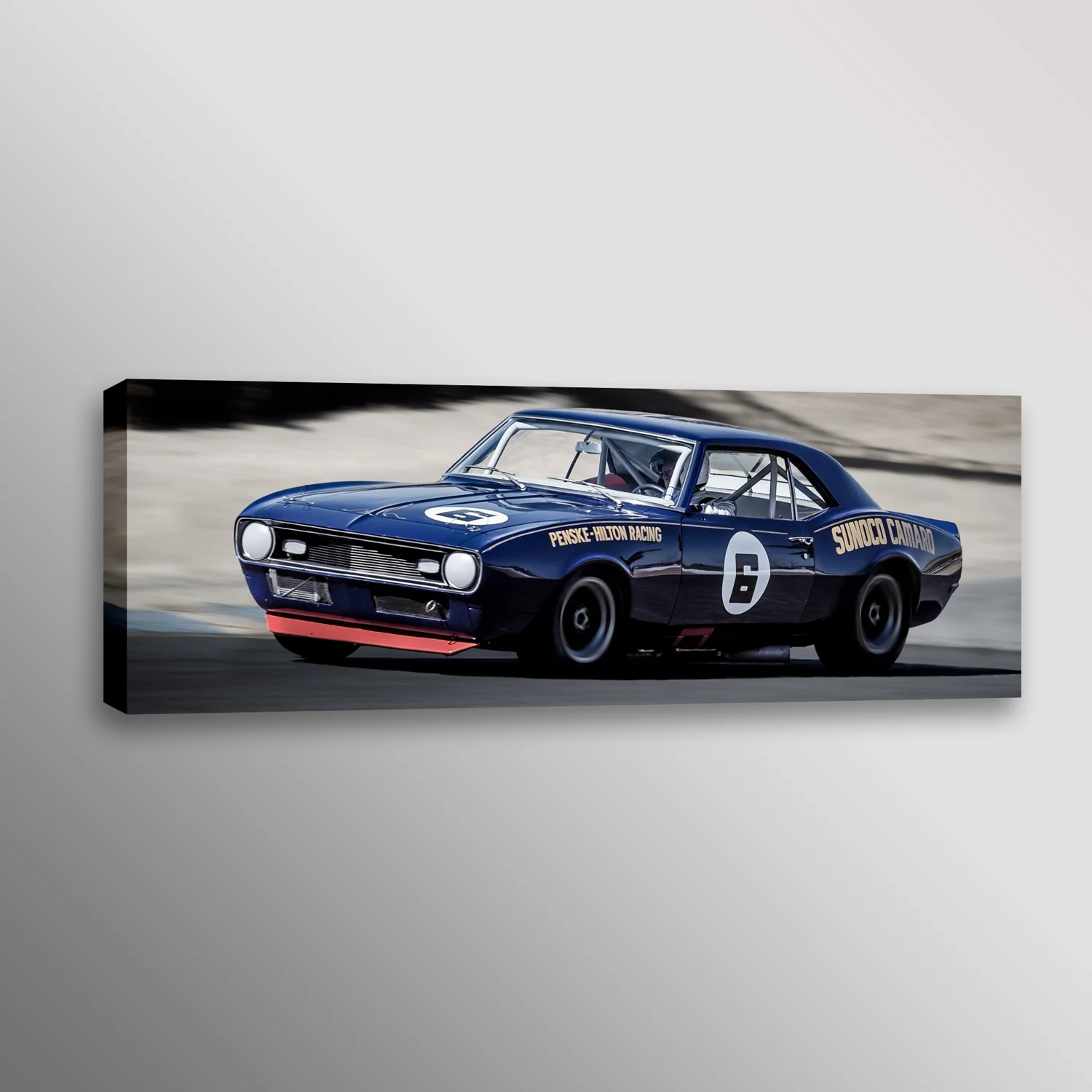 Historic 1968 Penske Camaro Trans-Am Racecar Photo Art Canvas Print