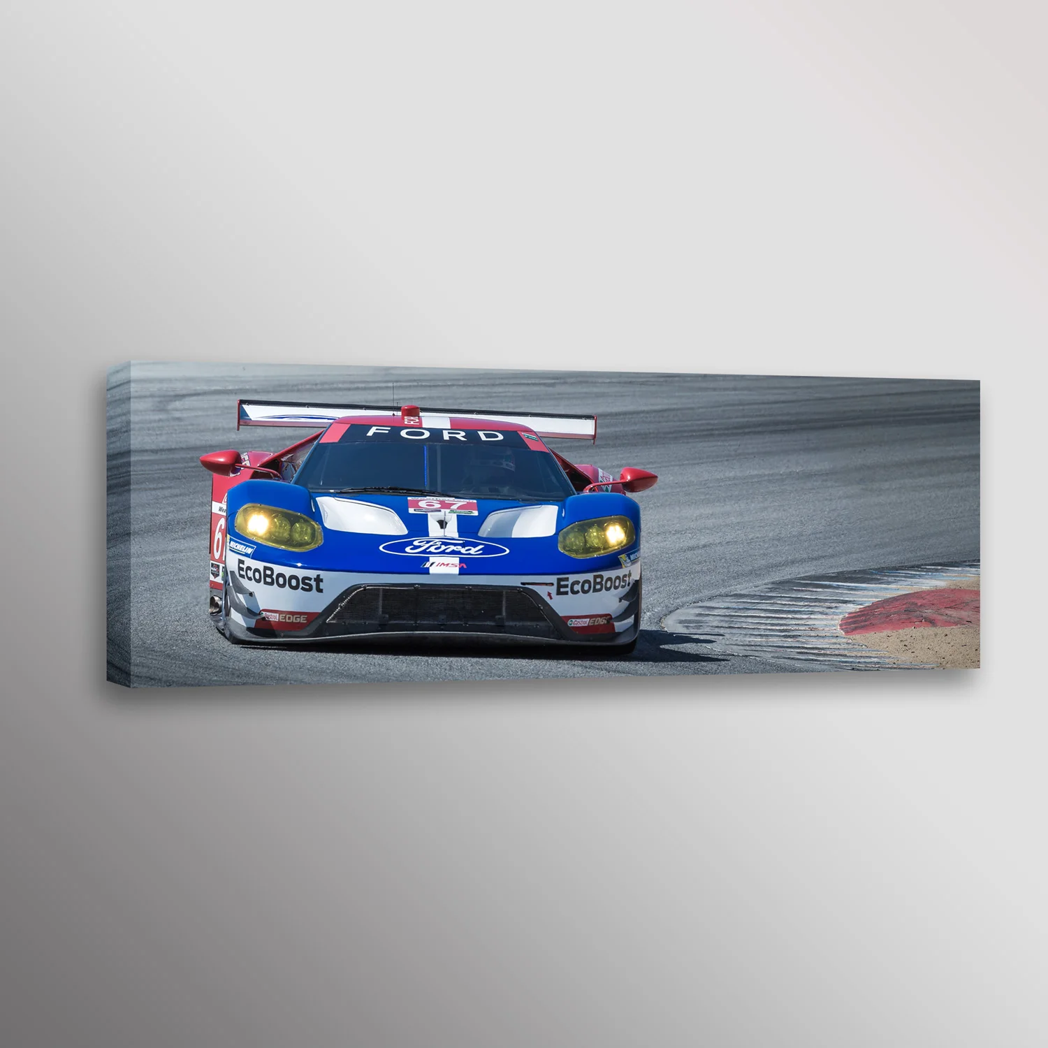 2017 Ford GT IMSA Racecar Automotive Car Photo Wall Art Canvas Print