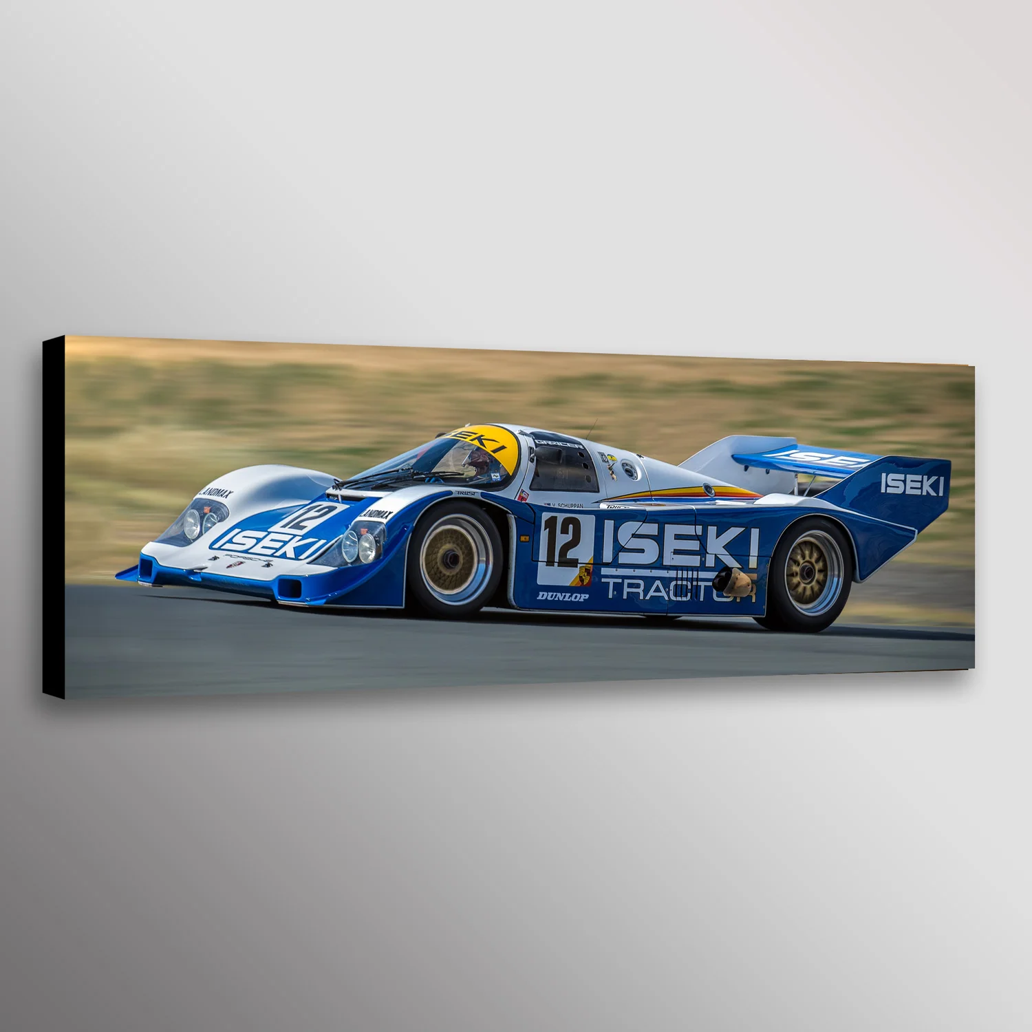 Historic Porsche 962 IMSA Racecar Car Photo Wall Art Canvas Print