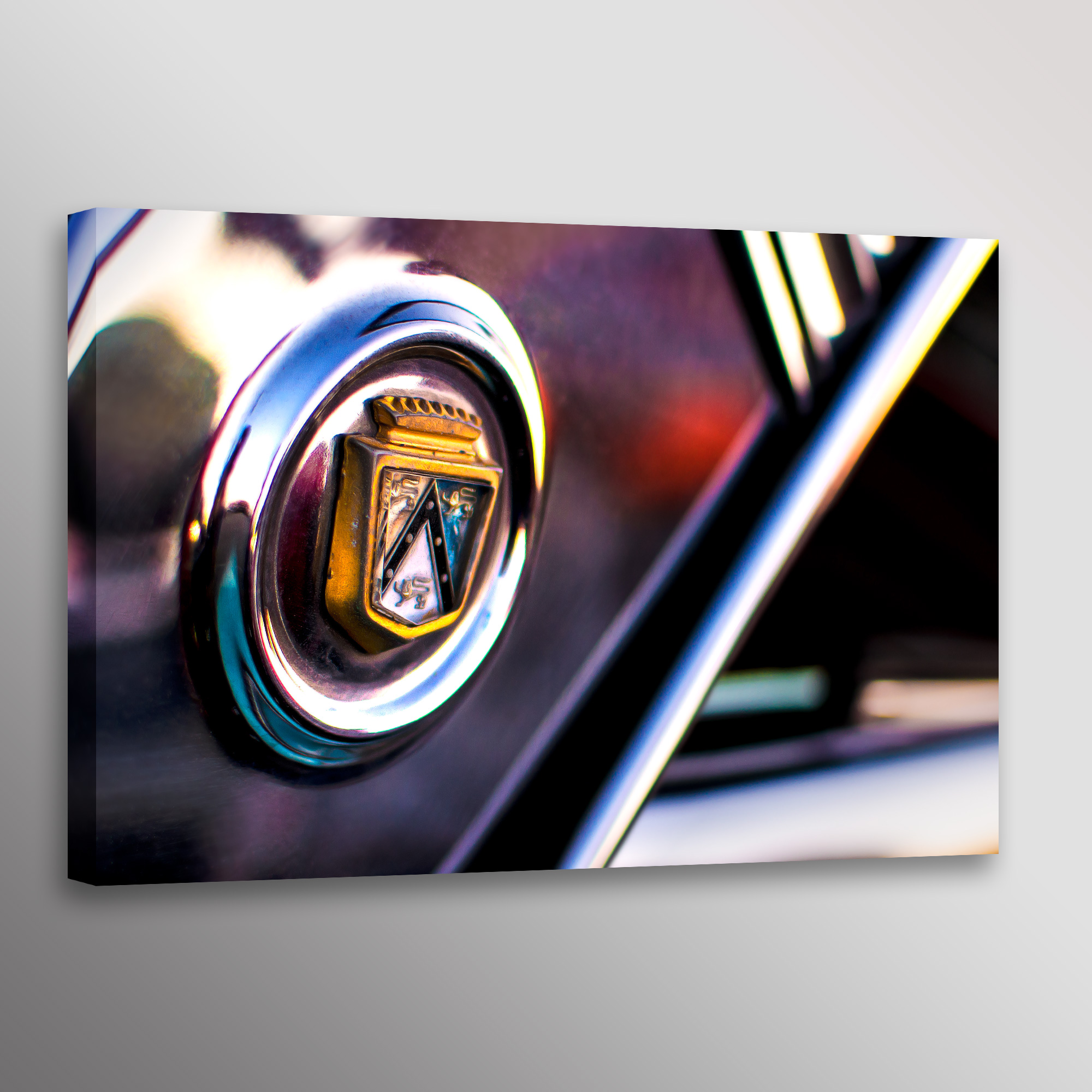 Classic Ford Crest Emblem Photo Wall Art Canvas Print