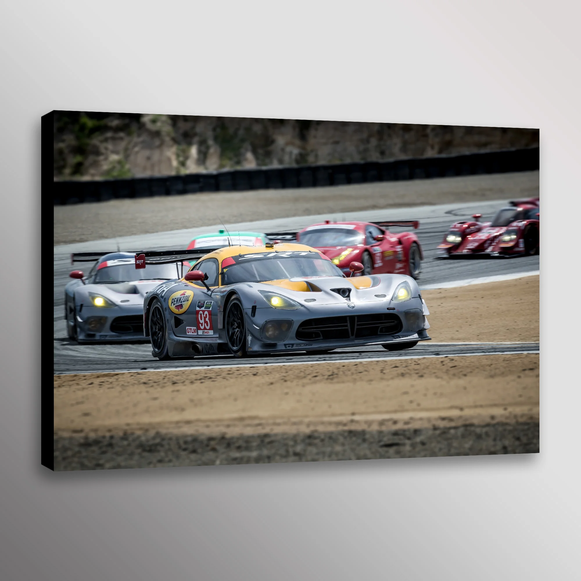 2014 Dodge Viper SRT Racecar Car Photo Automotive Wall Art Canvas Print