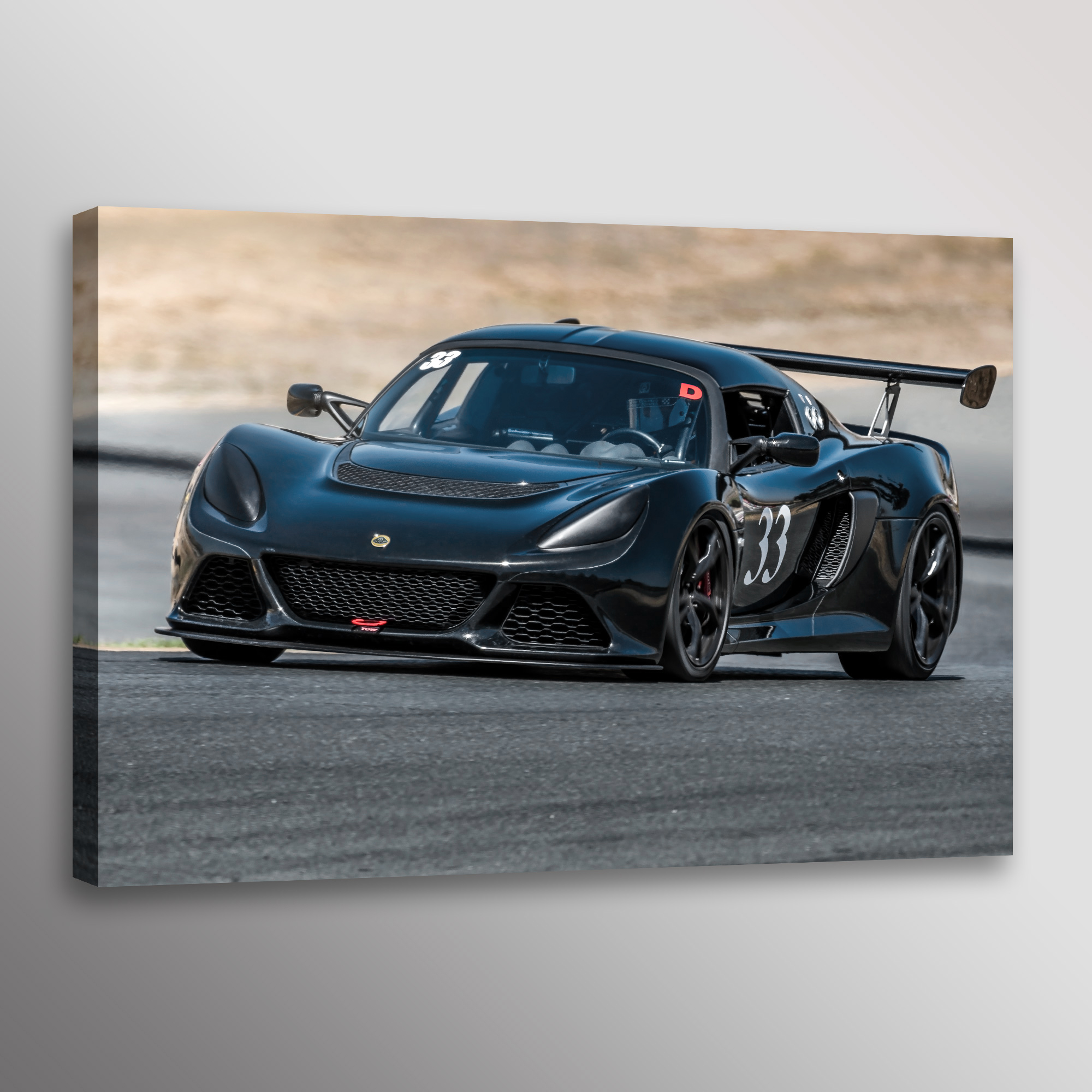 Lotus Exige V6 Racing Car Photo Automotive Wall Art Canvas Print