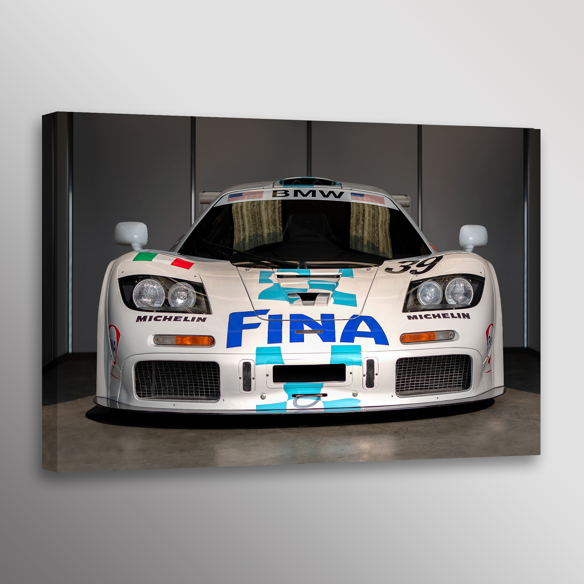 McLaren F1 GTR Supercar Fina Racecar Automotive Car Photo Wall Art