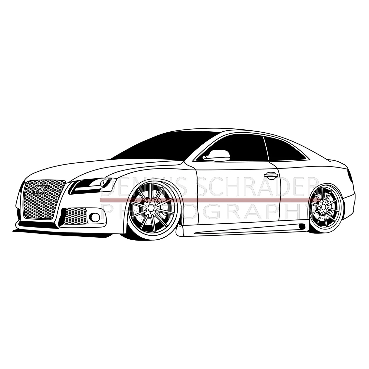 Audi S5 Custom Graphic Art Stencil Digital Download