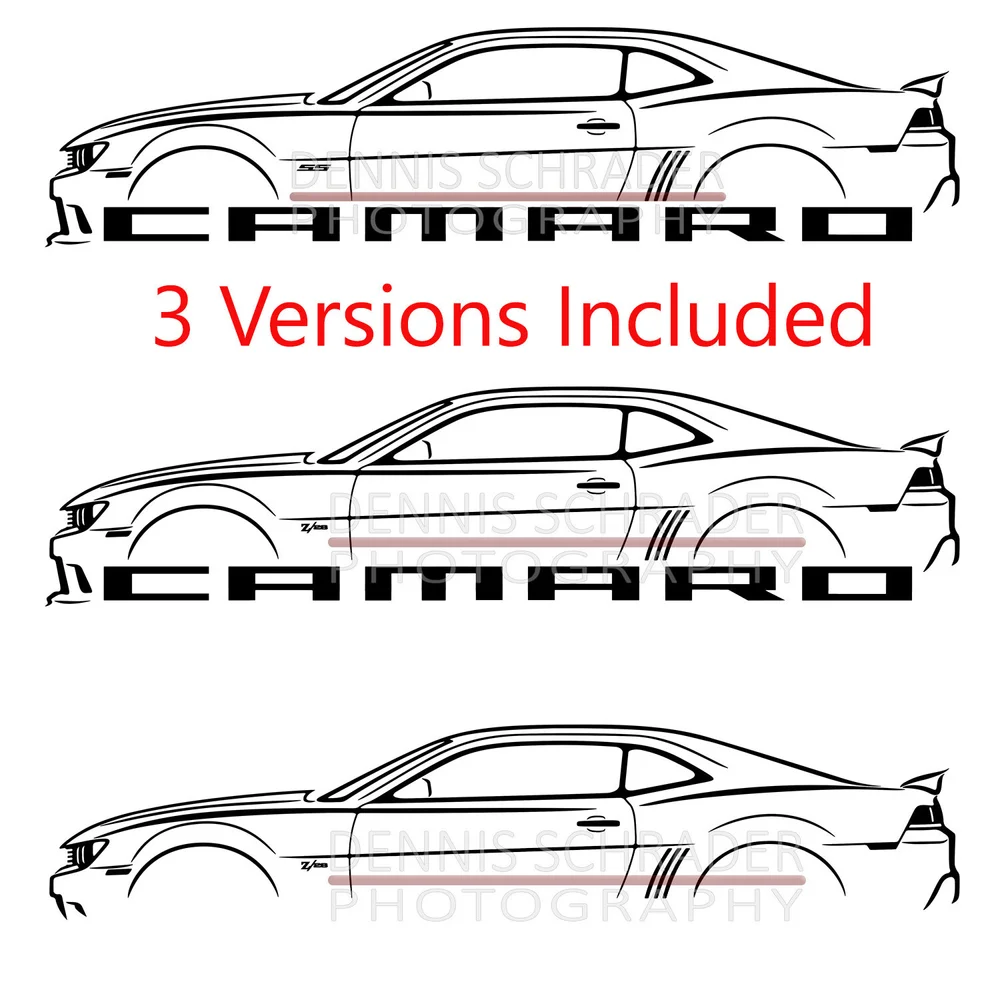 Camaro Outline Drawing