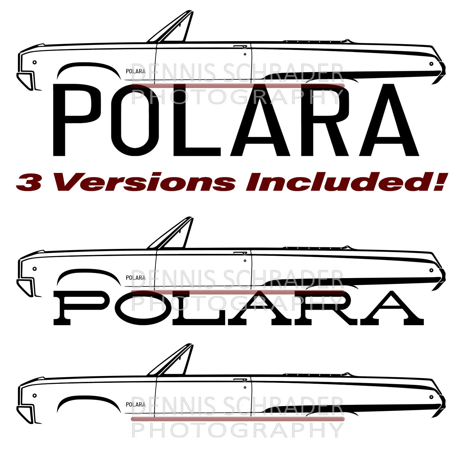 Dodge Polara Silhouette Graphic Art Stencil Digital Download
