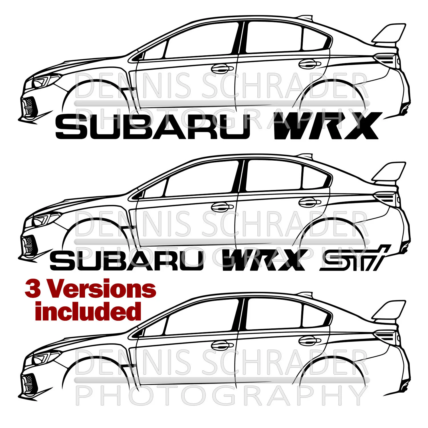 2020 Subaru WRX Graphic Art Stencil Digital Download