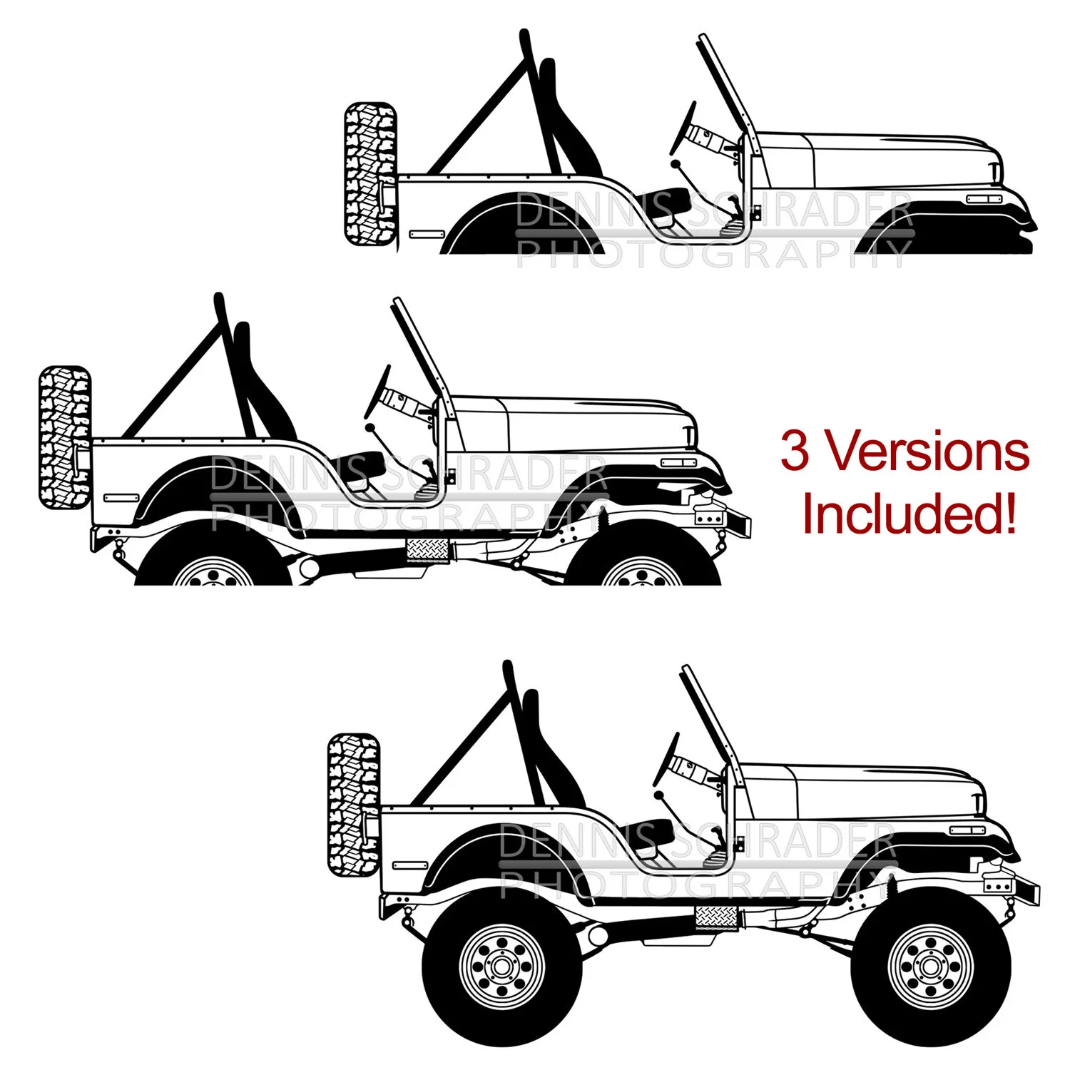 Custom Jeep Graphic Art Stencil Digital Download