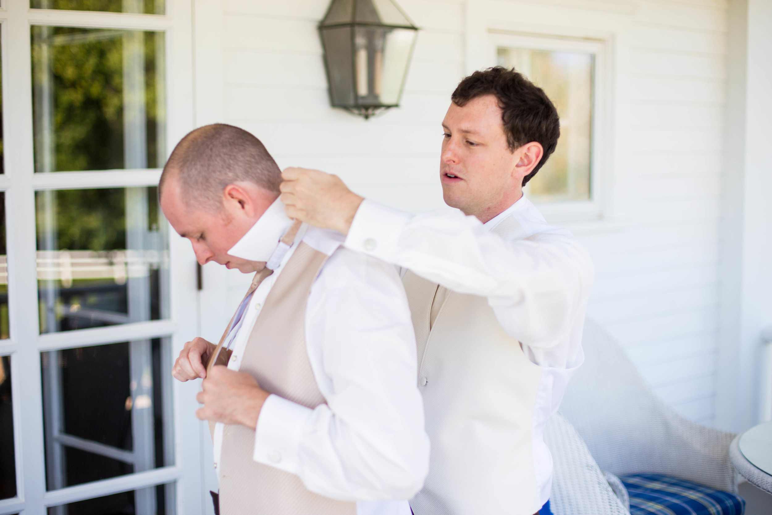 Joel helps others get ready. lol