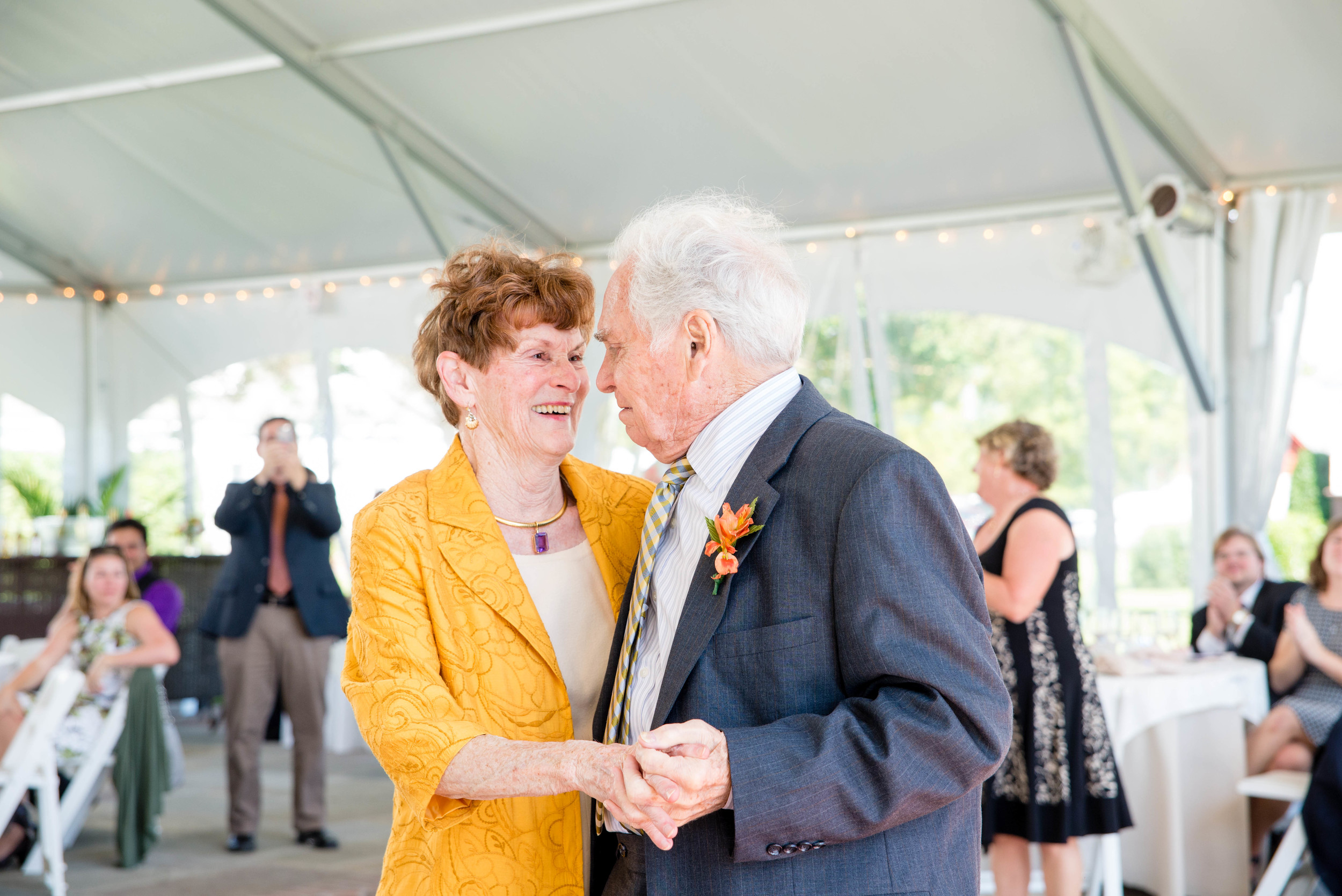 Ok, so these are Kelsey's grandparents. They were the last couple dancing for the anniversary dance. Please excuse the amount of picture of them I'm about to post. I just can't help myself. They are the cutest. 