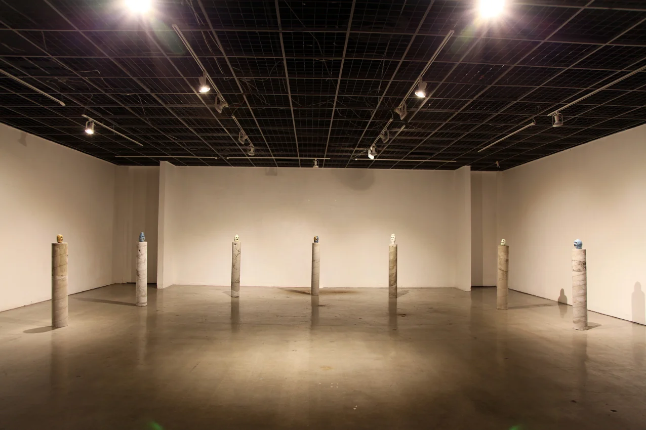 Crystal, Krystal, Cristal, Kristal, Kristol, Krystle, Kristle (2015) Crystalline glaze on porcelain, cement, various dimensions 