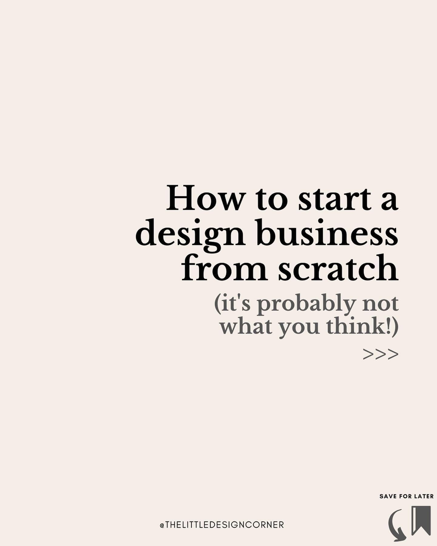 There is only ONE way to get your business started ⬇️

Most people procrastinate doing all the wrong things when they first start their design business. SWIPE to find out what you should be doing instead&hellip;

If this was helpful ⬇️

👋 Follow me&