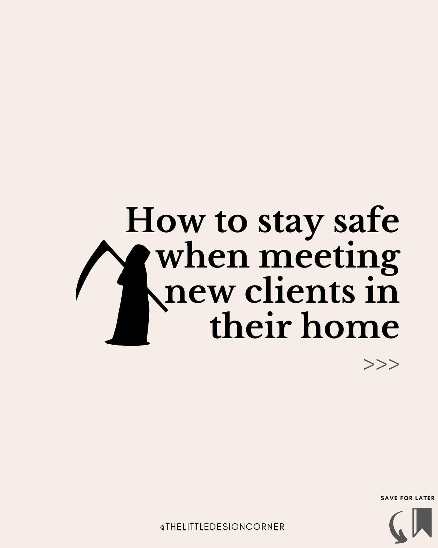 Have you thought about the potential risks to your personal safety when you first meet a new client in their home? ⚠️

In most instances you will be going to a stranger&rsquo;s house for these consultations.

Although it&rsquo;s extremely unlikely yo