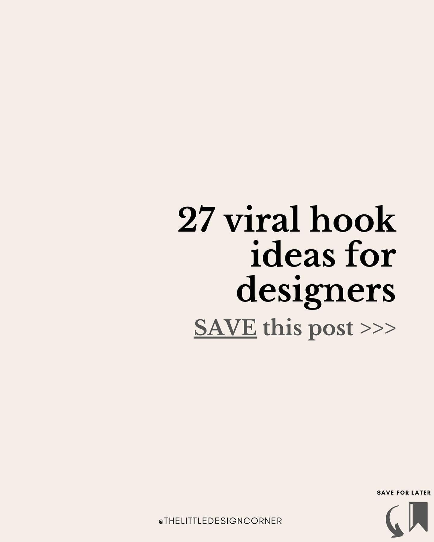 💾 SAVE these high performing hook ideas ⬇️

The hook is the attention grabbing part of your content.

You only have a few seconds to capture the attention of your audience and a strong hook immediately engages your audience and keeps them watching.
