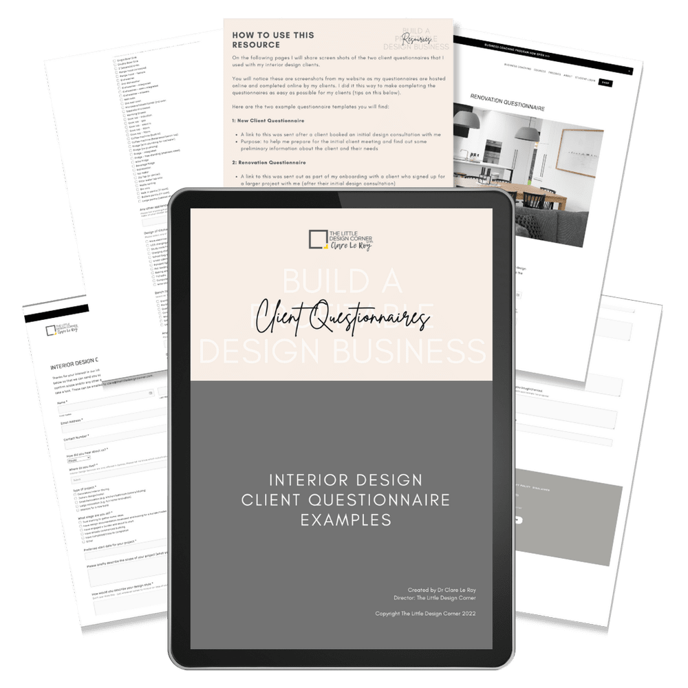 Business Tips for Interior Designers + Architects — The Little Design