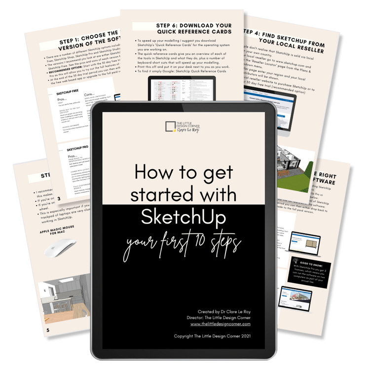 SketchUp Tips for Interior Designers + Architects — The Little Design