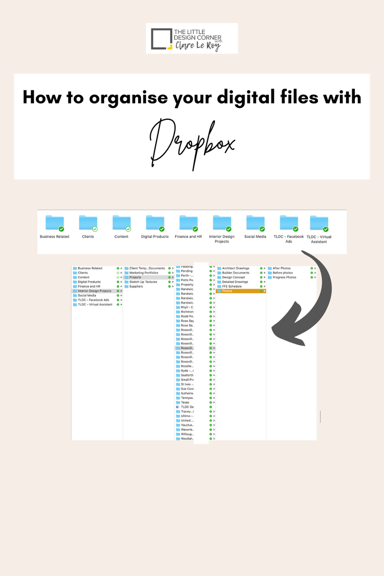 How to organise design client digital files using Dropbox — The Little