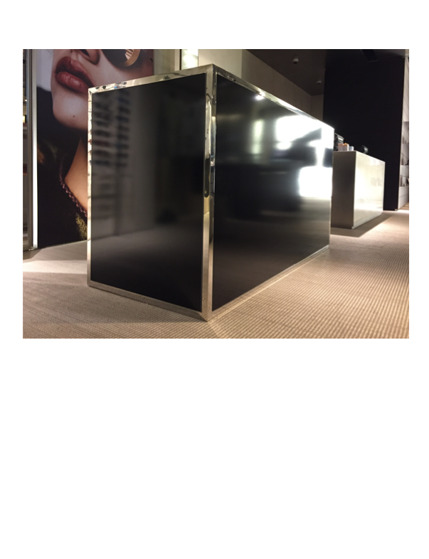 Used as DJ Booth; Shown with custom black wrap
