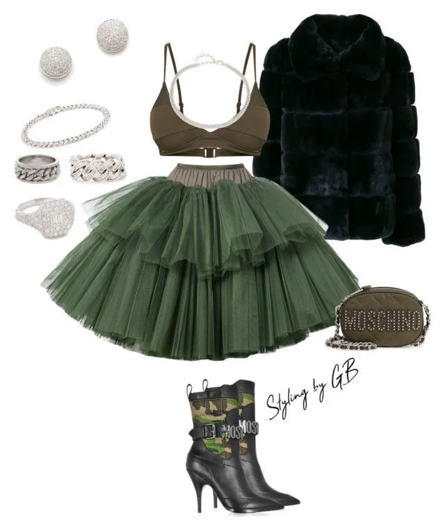 Moschino Tulle and Camo 