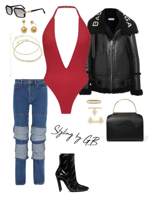 Anais Ginta Bodysuit Styled by GB- Look one