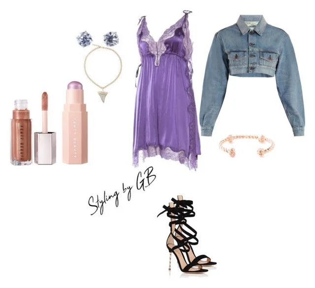 Lavendar and Strappy Heels